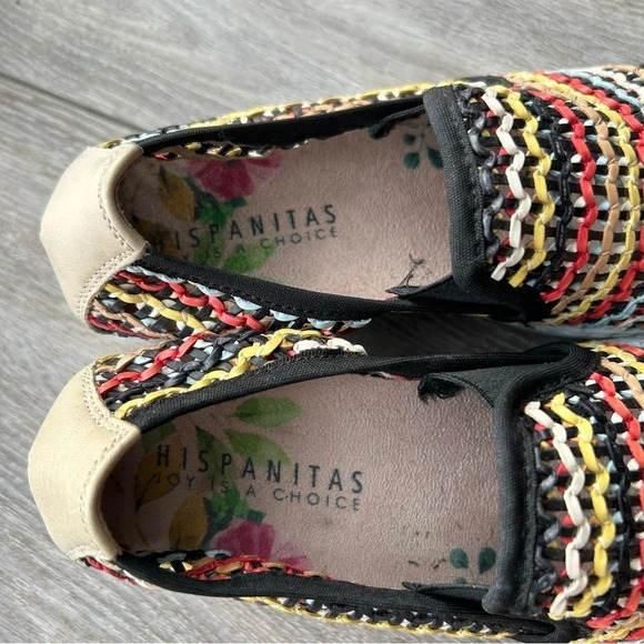 Hispanitas Woven Leatherette Wedge Loafer Made in Spain - Picture 6 of 15